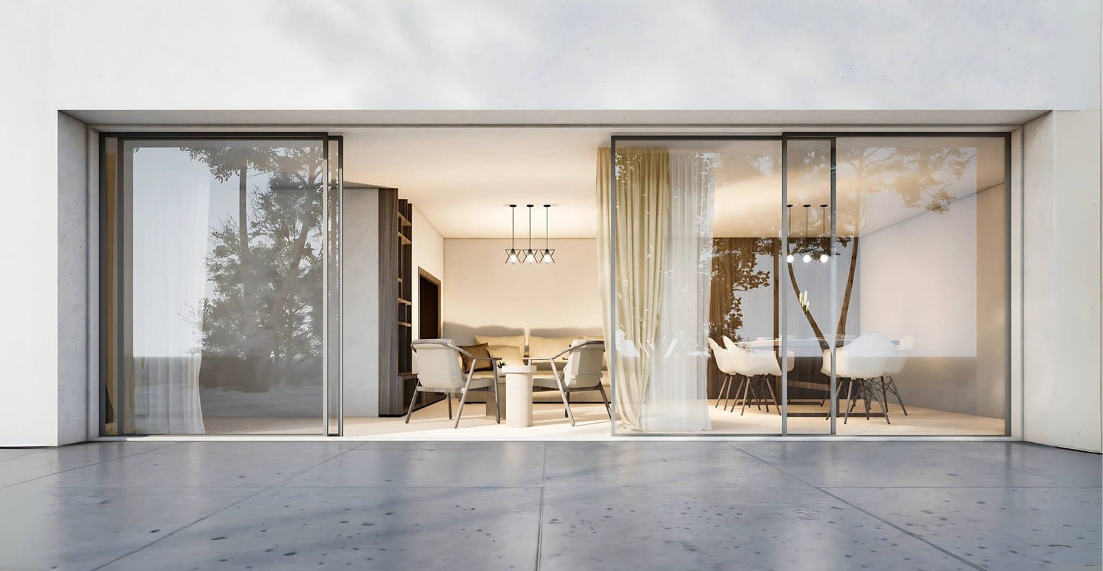 Architectural Courtyard Enclosure